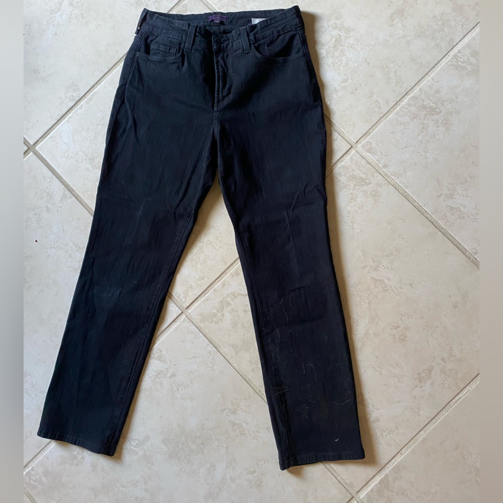 NYDJ Black Jeans 10 Petite  Not Your Daughters Jeans, vintage slim jeans